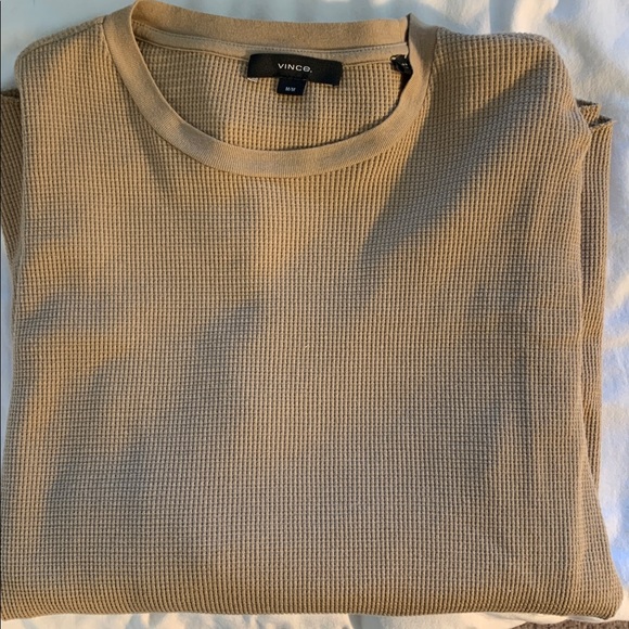 Vince Men's Beige Long Sleeve Top - Picture 3 of 5